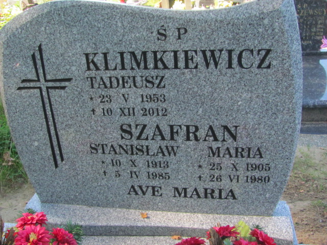 Stanisław Szafran 1913 Szczecinek - Grobonet - Wyszukiwarka osób pochowanych