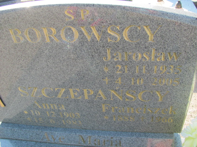 Jarosław Borowski 1935 Szczecinek - Grobonet - Wyszukiwarka osób pochowanych