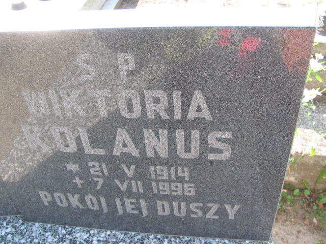 Wiktoria Kolanus 1914 Szczecinek - Grobonet - Wyszukiwarka osób pochowanych