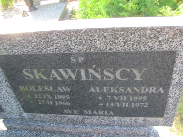 Aleksandra Skawińska 1895 Szczecinek - Grobonet - Wyszukiwarka osób pochowanych