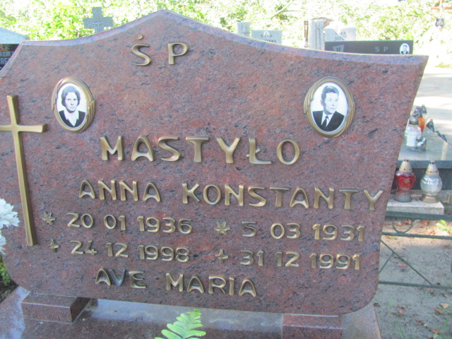 Anna Mastyło 1936 Szczecinek - Grobonet - Wyszukiwarka osób pochowanych