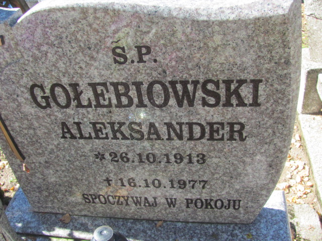 Aleksander Gołębiowski 1913 Szczecinek - Grobonet - Wyszukiwarka osób pochowanych