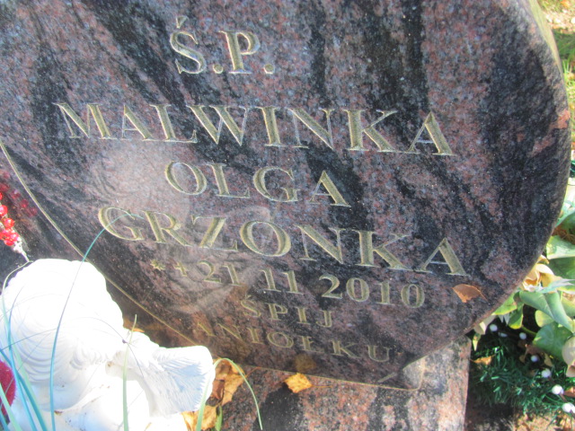 Malwina Grzonka 2010 Szczecinek - Grobonet - Wyszukiwarka osób pochowanych