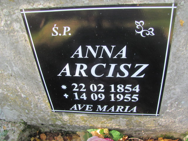 Anna Arcisz 1854 Szczecinek - Grobonet - Wyszukiwarka osób pochowanych