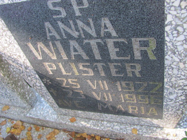 Anna Wiater Plister 1922 Szczecinek - Grobonet - Wyszukiwarka osób pochowanych