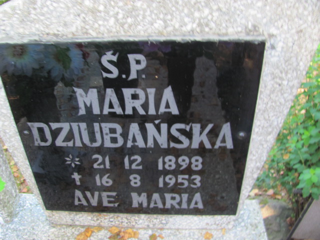 Maria Dziubańska 1898 Szczecinek - Grobonet - Wyszukiwarka osób pochowanych