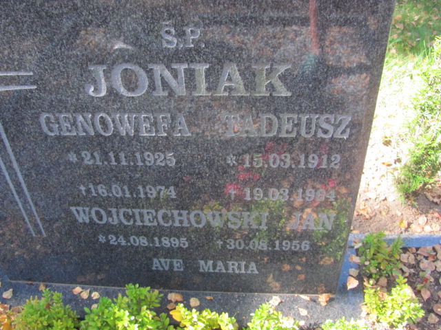 Genowefa Joniak 1925 Szczecinek - Grobonet - Wyszukiwarka osób pochowanych