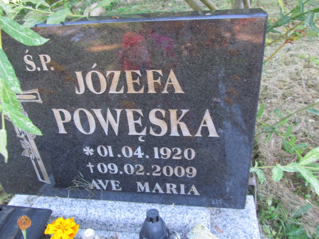 Józefa Powęska 1920 Szczecinek - Grobonet - Wyszukiwarka osób pochowanych