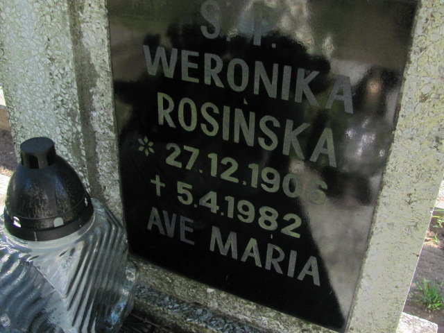 Weronika Rosińska 1906 Szczecinek - Grobonet - Wyszukiwarka osób pochowanych