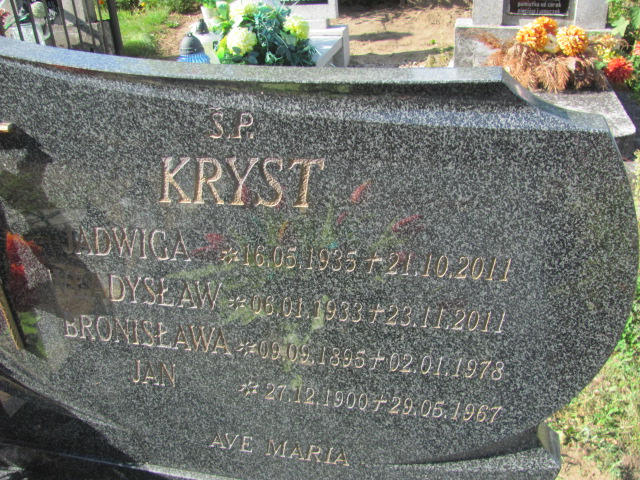 Jan Kryst 1900 Szczecinek - Grobonet - Wyszukiwarka osób pochowanych