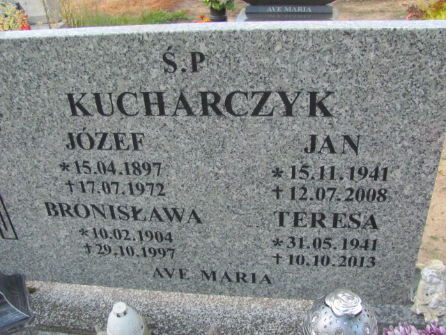 Józef Kucharczyk 1897 Szczecinek - Grobonet - Wyszukiwarka osób pochowanych