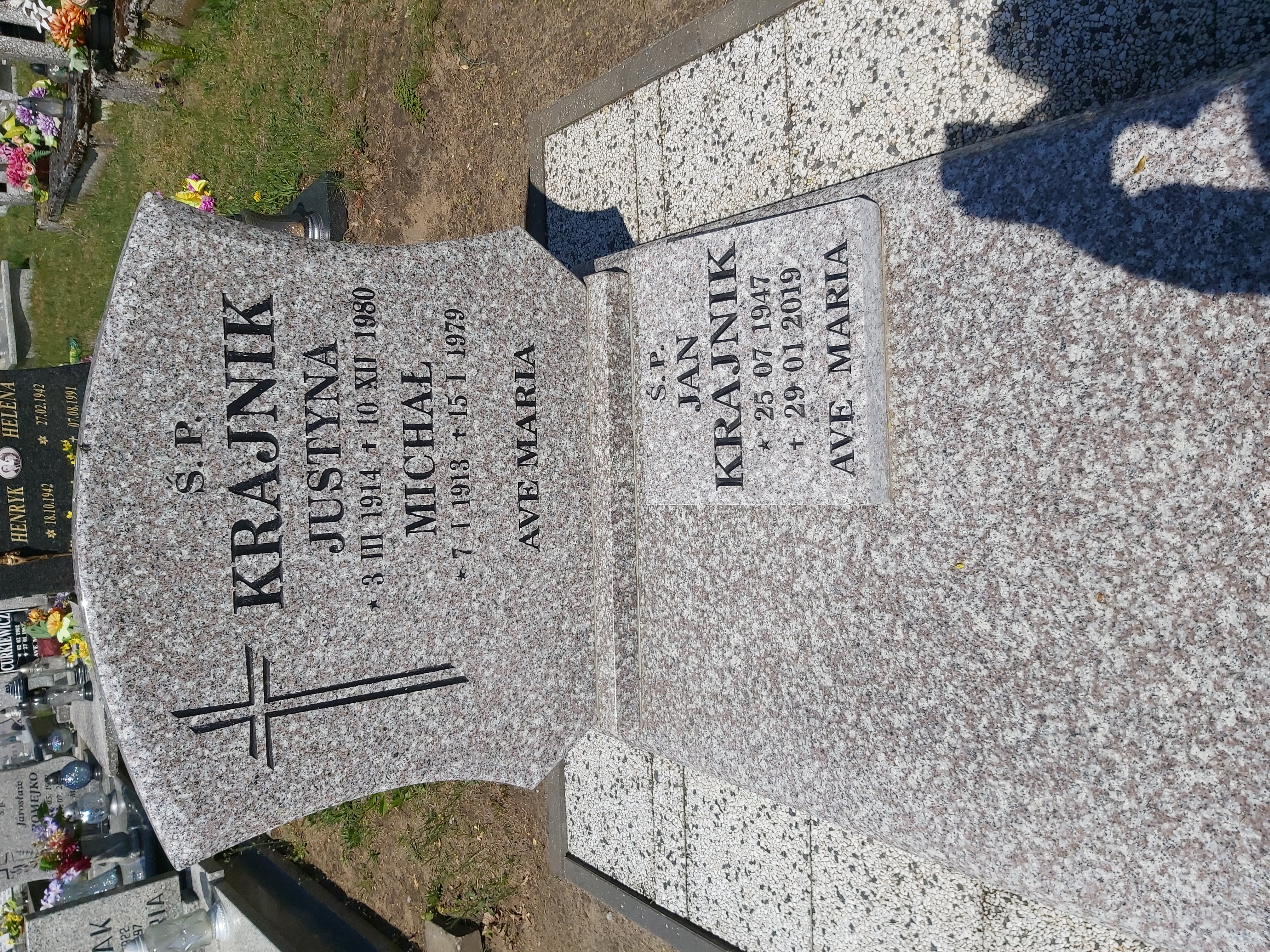 Grób Justyna Krajnik