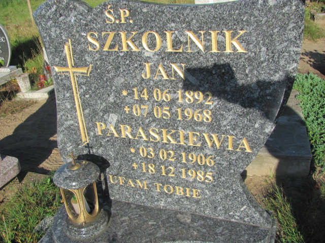 Paraskiewia Szkolnik 1906 Szczecinek - Grobonet - Wyszukiwarka osób pochowanych