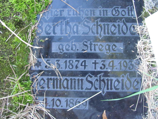 Bermann Schneider 1869 Szczecinek - Grobonet - Wyszukiwarka osób pochowanych